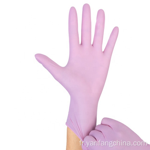 Gants de travail de nitrile en caoutchouc ménage pour le nettoyage